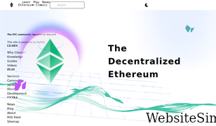 ethereumclassic.org Screenshot