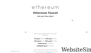 ethereumfaucet.info Screenshot