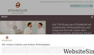 ethianum-klinik-heidelberg.de Screenshot