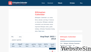 ethiopiancalendar.net Screenshot
