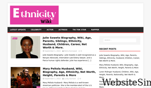 ethnicitywiki.com Screenshot