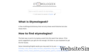 etymologeek.com Screenshot
