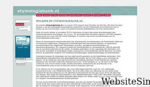etymologiebank.nl Screenshot