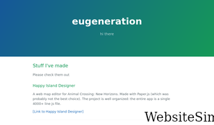 eugeneration.github.io Screenshot