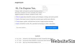eugeneyan.com Screenshot