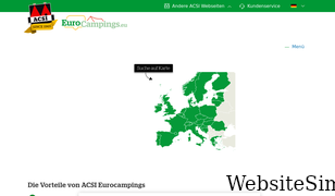 eurocampings.de Screenshot