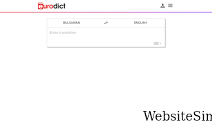 eurodict.com Screenshot