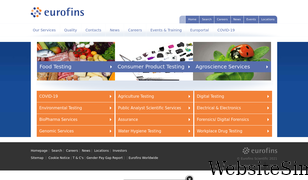 eurofins.co.uk Screenshot