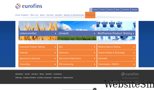 eurofins.de Screenshot