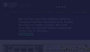 europeanleadershipnetwork.org Screenshot