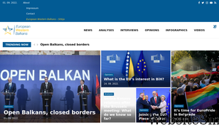 europeanwesternbalkans.com Screenshot