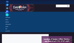 eurovision.de Screenshot