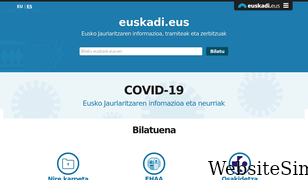 euskadi.net Screenshot