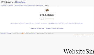 eve-survival.org Screenshot