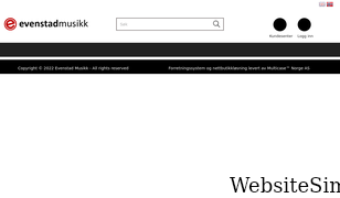 evenstadmusikk.no Screenshot