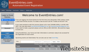 evententries.com Screenshot