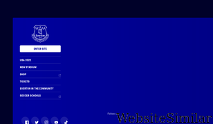 evertonfc.com Screenshot