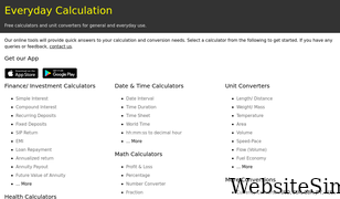 everydaycalculation.com Screenshot