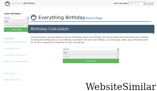 everything-birthday.com Screenshot