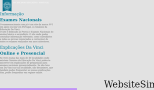 examesnacionais.com.pt Screenshot