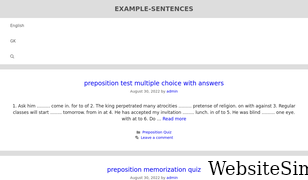 example-sentences.com Screenshot