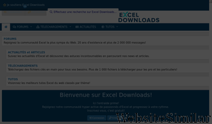 excel-downloads.com Screenshot