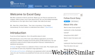 excel-easy.com Screenshot