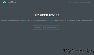 exceldome.com Screenshot