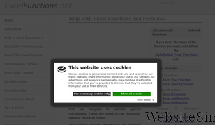 excelfunctions.net Screenshot