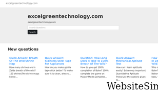 excelgreentechnology.com Screenshot