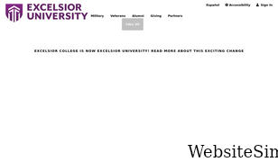 excelsior.edu Screenshot
