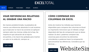 exceltotal.com Screenshot