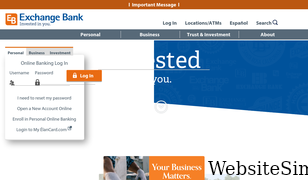 exchangebank.com Screenshot