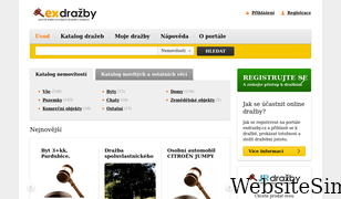 exdrazby.cz Screenshot