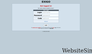 exigomusic.org Screenshot