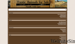 exoticanimalsforsale.net Screenshot