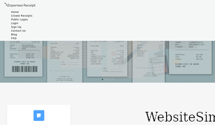 expensesreceipt.com Screenshot