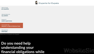 expertsforexpats.com Screenshot