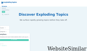 explodingtopics.com Screenshot