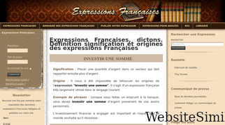 expressions-francaises.fr Screenshot