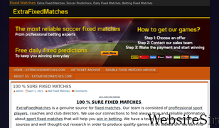 extrafixedmatches.com Screenshot