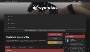 eyefakes.com Screenshot