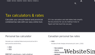 eytaxcalculators.com Screenshot