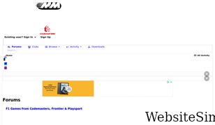 f1carsetup.com Screenshot