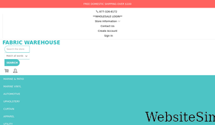 fabricwarehouse.com Screenshot