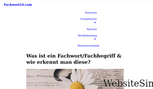 fachwort24.com Screenshot