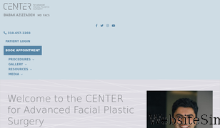 facialplasticsbh.com Screenshot