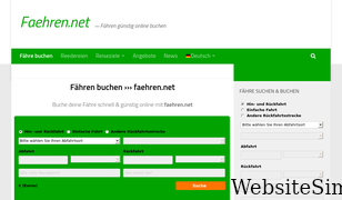 faehren.net Screenshot