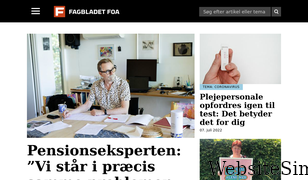 fagbladetfoa.dk Screenshot