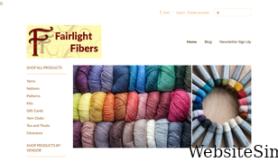 fairlightfibers.com Screenshot
